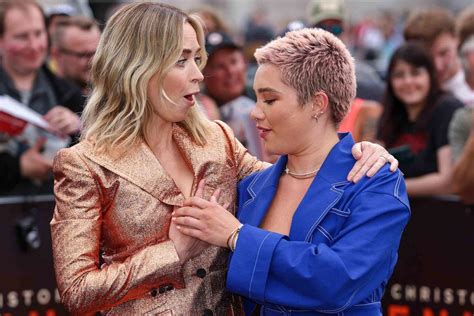 Florence Pugh Helps Emily Blunt Avoid A Wardrobe Mishap After Her