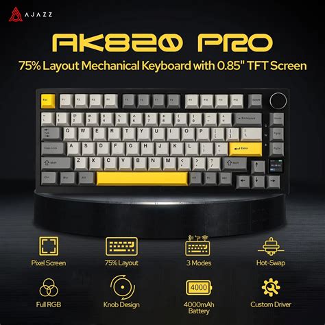 Ajazz Teclado Mec Nico Ak Pro Para Videojuegos Perif Rico