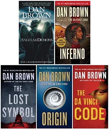 Robert Langdon Series Dan Brown Collection 5 Books Set Angels And