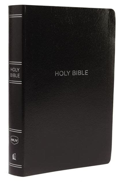 Nkjv Holy Bible Giant Print Center Column Reference Bible Black