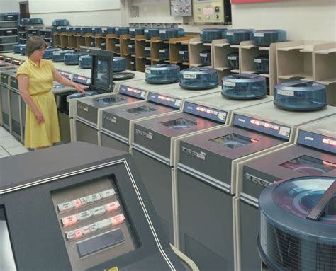 An Array Of Control Data Disk Storage Units At Nasas Ames Research