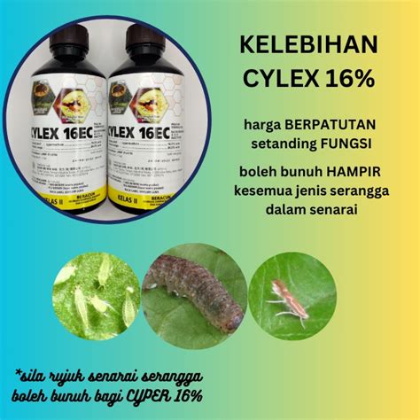 Racun Serangga Cypermethrin 16 Lelompat Ulat Kuntum Koya Afid Pengorek