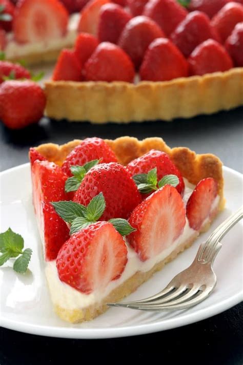 Strawberry Cream Cheese Tart My Baking Addiction