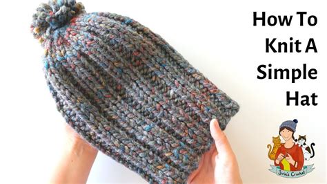 How To Knit A Simple Beginner Hat Youtube