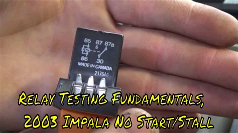 2003 Impala No Start, P0230 Fuel Pump Control Circuit Fault - YouTube