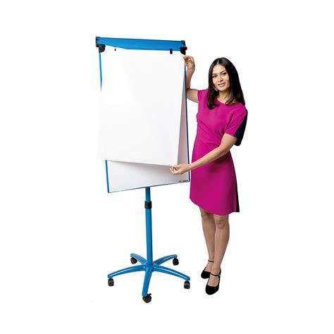 Mobile Magnetic Flipchart Easel With 2 Extended Arms Wonderwall Products