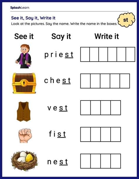 St Blend Worksheets For St Graders Online Splashlearn