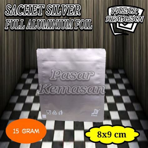 Jual Sachet Silver Gram Full Aluminium Foil Kemasan Kopi Bubuk Snack