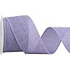 Amazon MAYREEL Purple Burlap Wired Ribbon 2 5 Inch X 10 Yard