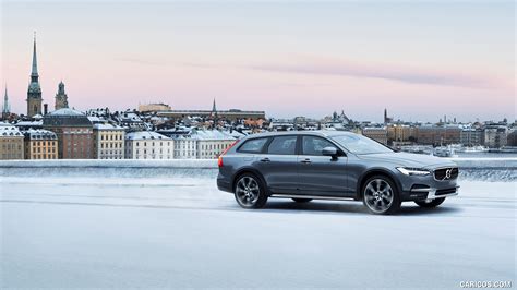 Volvo V Cross Country In Snow Side Hd Wallpaper