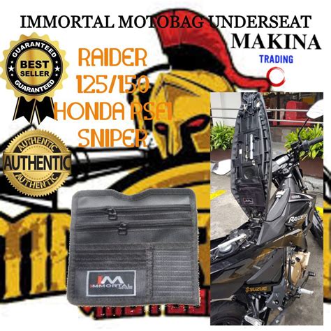 immortal underseat  raider  raider  honda rsfi sniper
