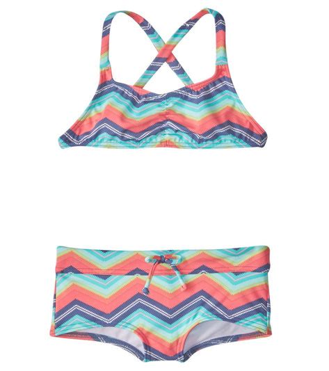 Billabong Girls Ziggyland Tali Bikini Set 6x 14 At