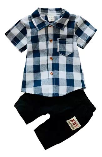 Roupa Mauricinho Conjunto Infantil Xadrez Tem Tico Menino