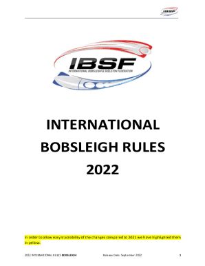 Fillable Online Ibsf Executive Committee Approves Rule Changes Fax