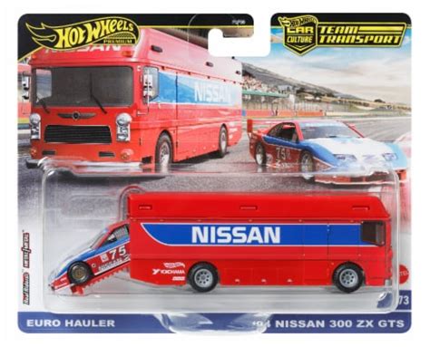 Mattel Hot Wheels Car Culture Team Transport Euro Hauler Nissan Zx Ct Frys Food