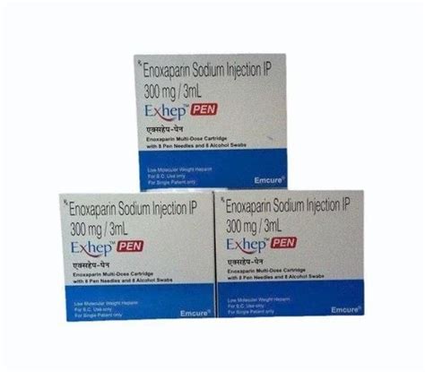 Exhep Pen 300 Mg 3 Ml Enoxaparin Injection At Rs 1650 Piece