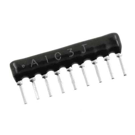 20pcs A09 103 SIP 9 A 103G 103 10K Ohm 8 Commoned Resistor Network