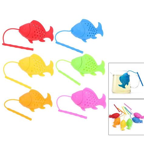 Passoire Th En Silicone Pour Feuilles De Th En Vrac Pour Poisson