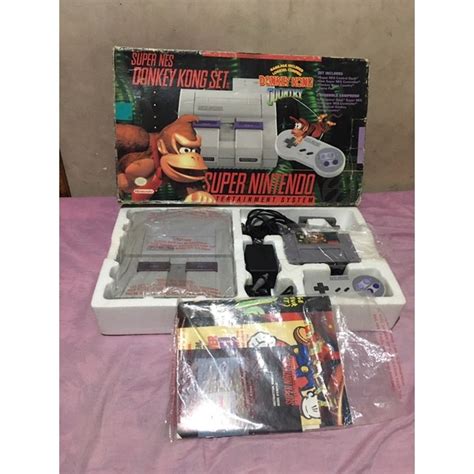 Super Nintendo Snes Donkey Kong Original Desconto No Pre O