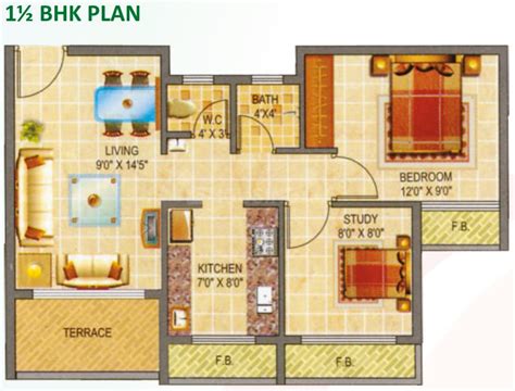 Gajra Bhoomi Gardenia Ii Floor Plan Kalamboli Navi Mumbai