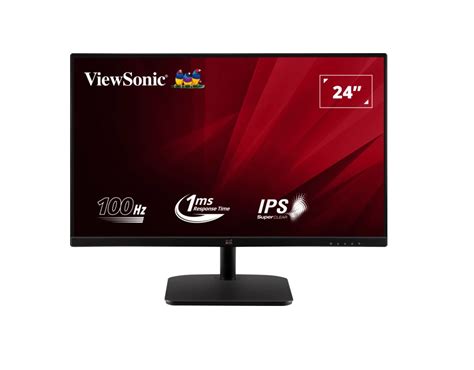 ViewSonic 24′ SuperClear IPS, 1ms 100hz, FHD 1920×1080, HDMI, VGA, 3.5 ...