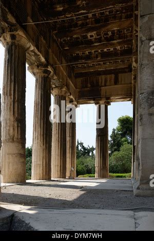 Pronaos Temple Hephaistos Temple dedicated to Hephaestus Athena Ancient ...