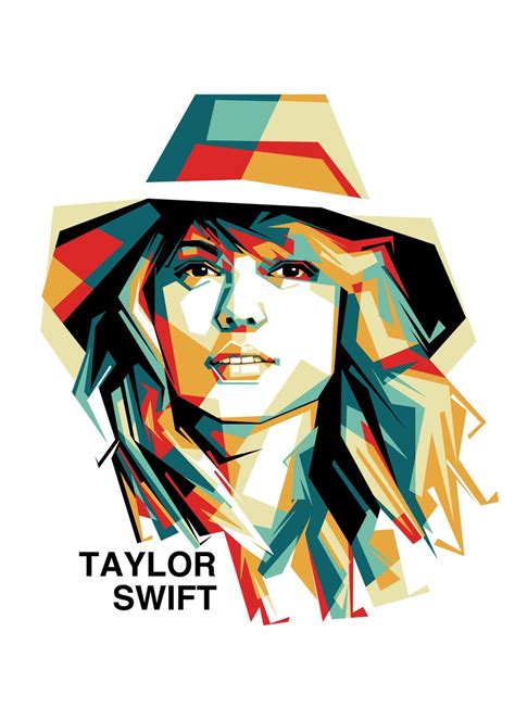 Colorful Singer WPAP Poster Picture Metal Print Paint By Dika