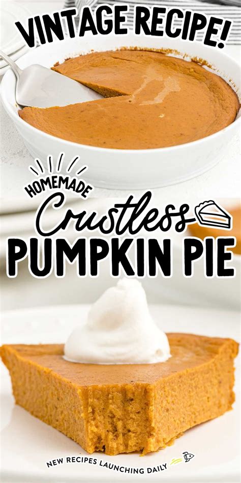 Crustless pumpkin pie a lighter pumpkin pie flavor mosaic – Artofit