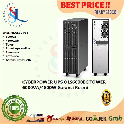 Jual CYBERPOWER UPS OLS6000EC TOWER 6000VA 4800W Garansi Resmi Shopee