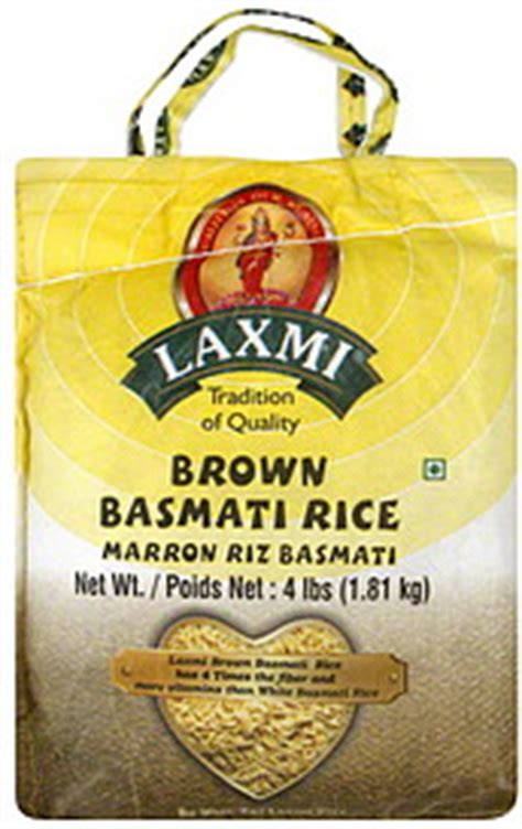 Laxmi Basmati Rice Brown 4 0 Lb Nutrition Information ShopWell