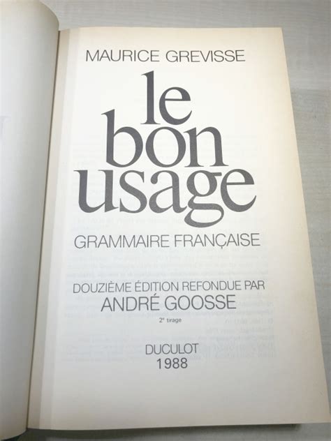 Yahooオークション フランス語 辞典 Grevisse Le Bon Usage フラン