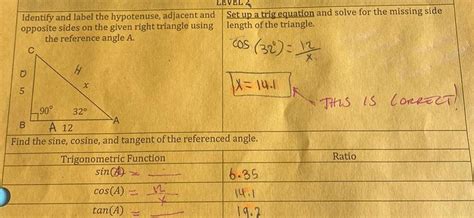 [answered] Identify And Label The Hypotenuse Adjacent And Opposite Kunduz