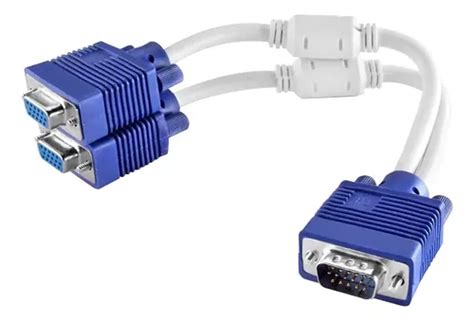 Splitter Vga Conecta De Una Salida Vga A 2 Monitores Mercadolibre