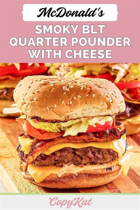 Mcdonalds Smoky Blt Quarter Pounder With Cheese Is An Incredible