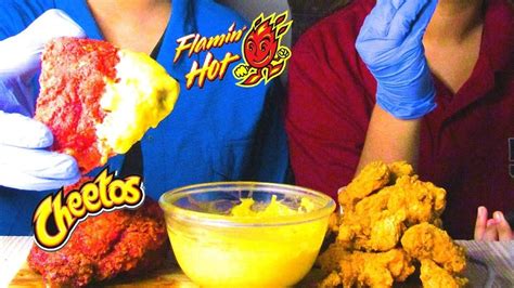 Asmr Flamin Hot Cheetos Fried Chicken And Crispy Chicken Popcorn Asmr No Talking 먹방 Youtube