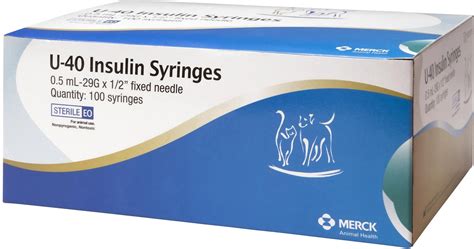 Vetsulin U-40 Insulin Syringes, 0.5-mL - Chewy.com