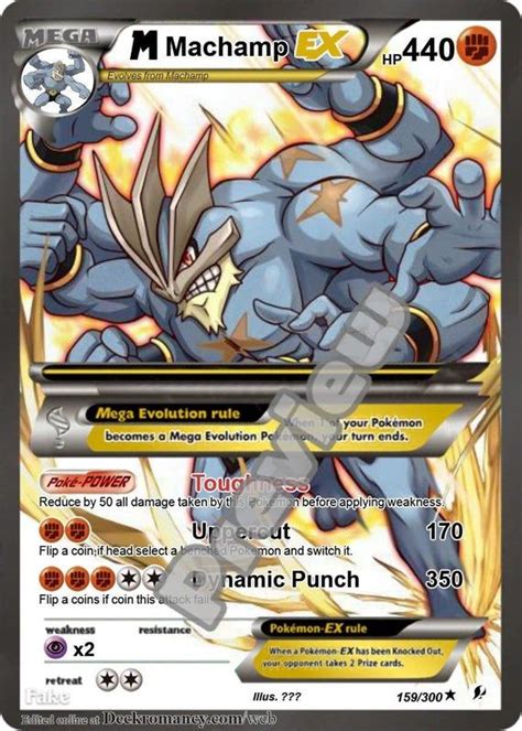 M Machamp Ex Gx Pokemon Card | Etsy | Fake pokemon cards, Pokemon cards, Pokemon