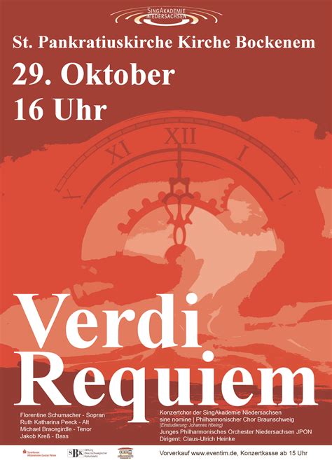 Kirchengemeinden Bockenem Und K Nigsdahlum Verdi Requiem In Der St