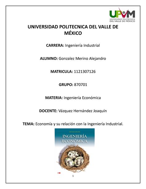 Anualidad Universidad Politecnica Del Valle De M Xico Carrera