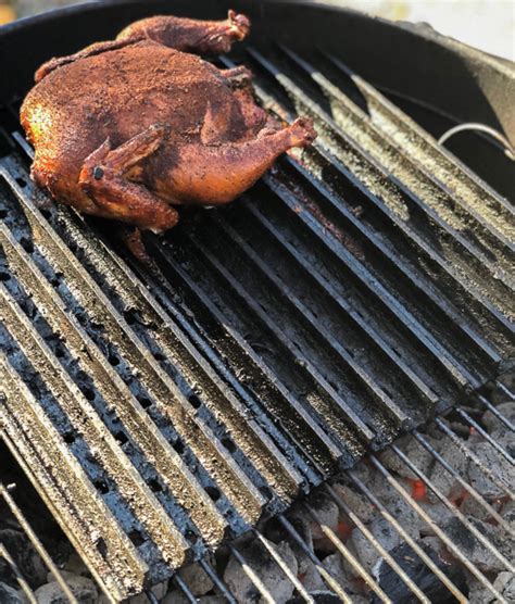 Smoked Grilled Chicken On A Weber Kettle Kitchen Pit Barbecue Rb