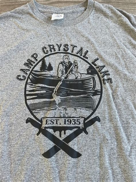 Camp Crystal Lake Shirt Friday The 13th Jason Vorhees… Gem