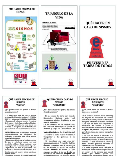 Pdf Triptico Proteccion Civil Compress Pdf Defensa Civil Temblores