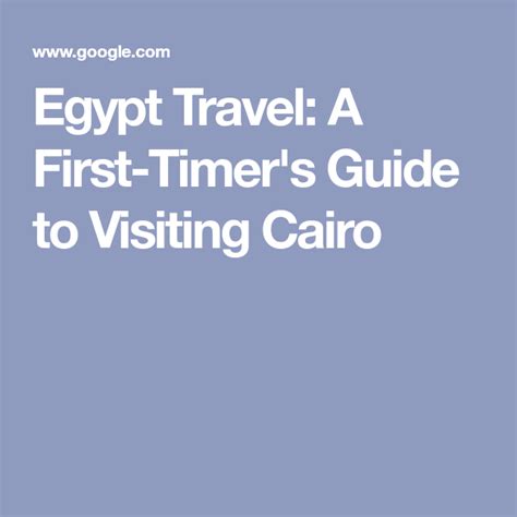 A First Timer S Guide To Cairo Cairo Egypt Travel Timers