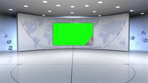 Virtual Studio News Wall Virtual News Studio Background Loop — Stock