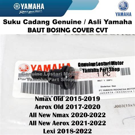 Jual Baut Bosing Tutup Cover Bak CVT Lexi Nmax N Max Aerox Old All New