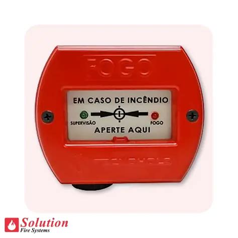 Botoeira de alarme de incêndio Solution Eletro Fire Systems