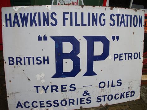 Enamel Signs Petrol Pumps Petroliana Automobilia Bp Enamel Sign