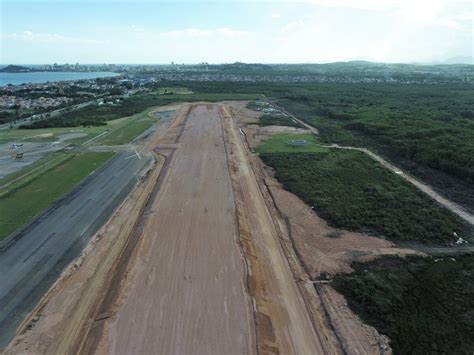 Obras Da Nova Pista Do Aeroporto De Maca Alcan Am De Conclus O