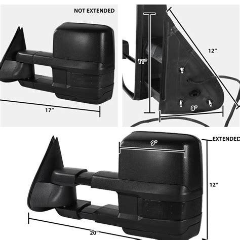 Factory Style Tow Mirrors 03 06 Chevy Silverado Suburban Tahoe Avalanche Gmc Sierra Yukon