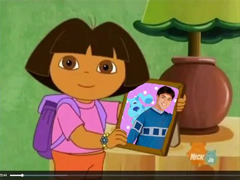 Dora Shows A Picture Of Joe And Blue By Collegeman1998 On Deviantart